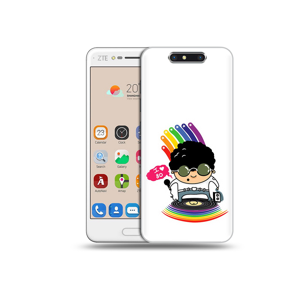 

Чехол MyPads Tocco для ZTE Blade V8 Я люблю 80-е (PT100217.451.205), Прозрачный, Tocco