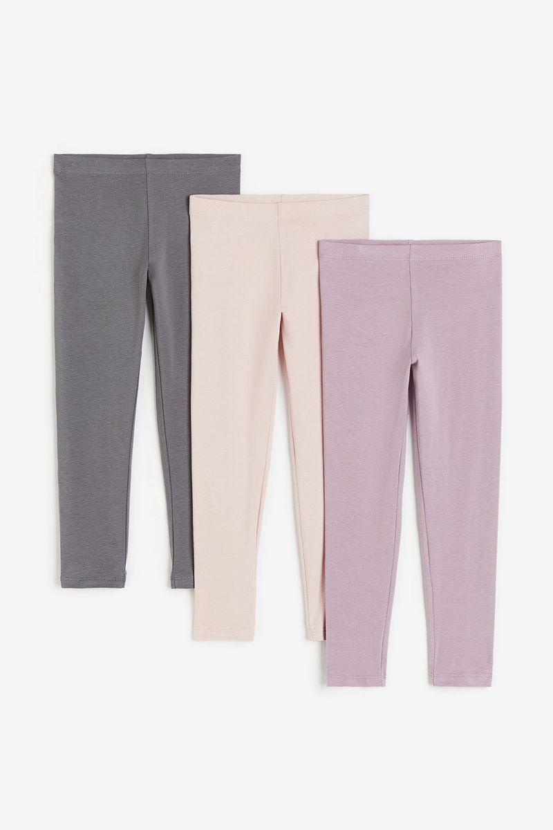 

Леггинсы детские H&M 0674886, Матовый фиолетовый, матовый розовый, 122, 0674886