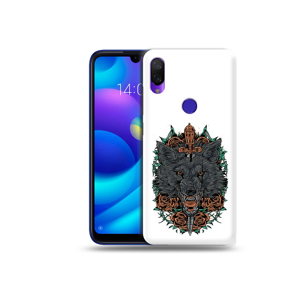 

Чехол MyPads Tocco для Xiaomi Mi Play красивый злой волк (PT128724.322.409), Прозрачный, Tocco