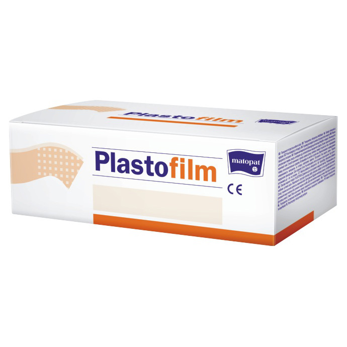 фото Пластырь фиксирующий матопат plastofilm прозрачный микропористый 2,5 см x 5 м 16 шт. matopat