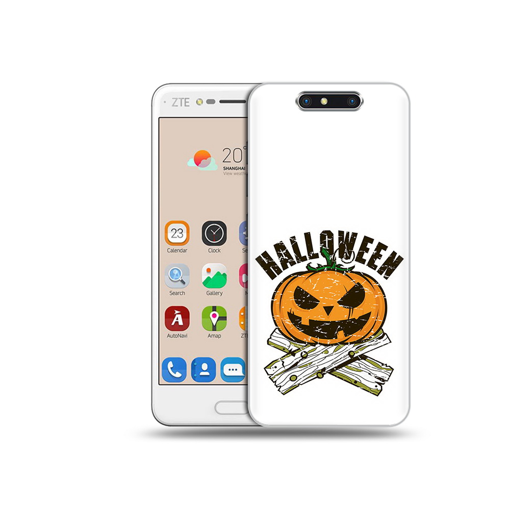 Чехол MyPads Tocco для ZTE Blade V8 Хэллоуин доски тыква (PT100217.451.194)
