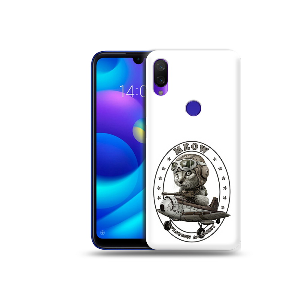 

Чехол MyPads Tocco для Xiaomi Mi Play кот в самолете (PT128724.322.395), Прозрачный, Tocco