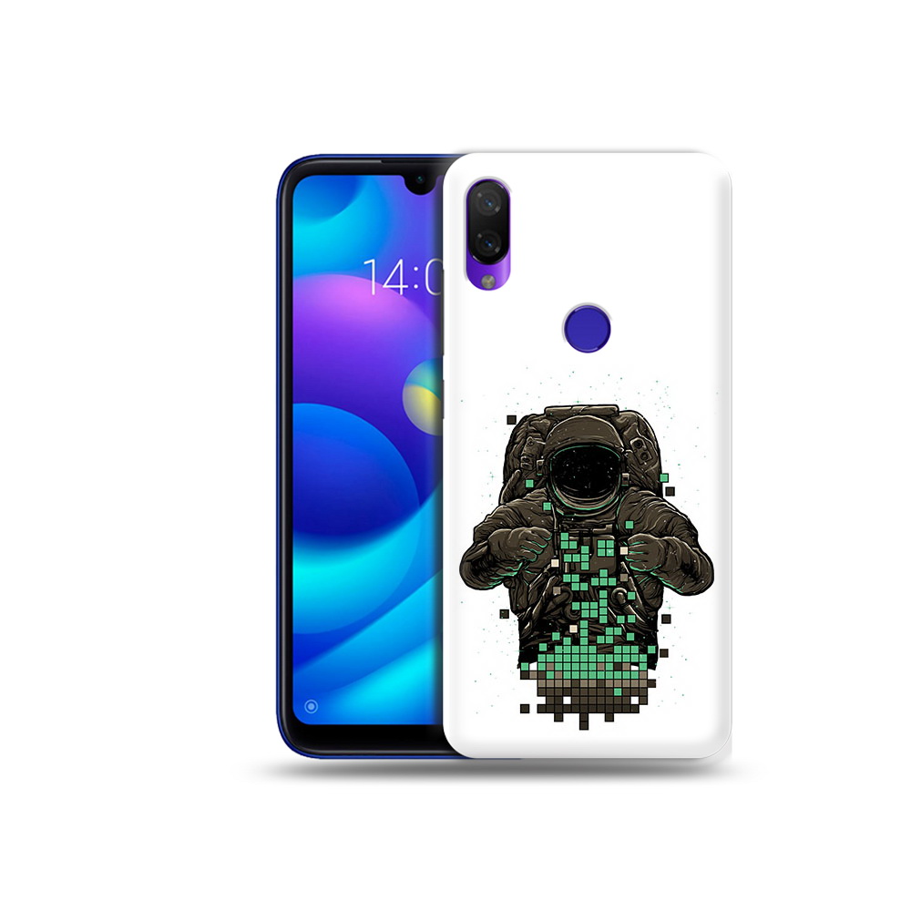 

Чехол MyPads Tocco для Xiaomi Mi Play космонавт с пикселями (PT128724.322.394), Прозрачный, Tocco