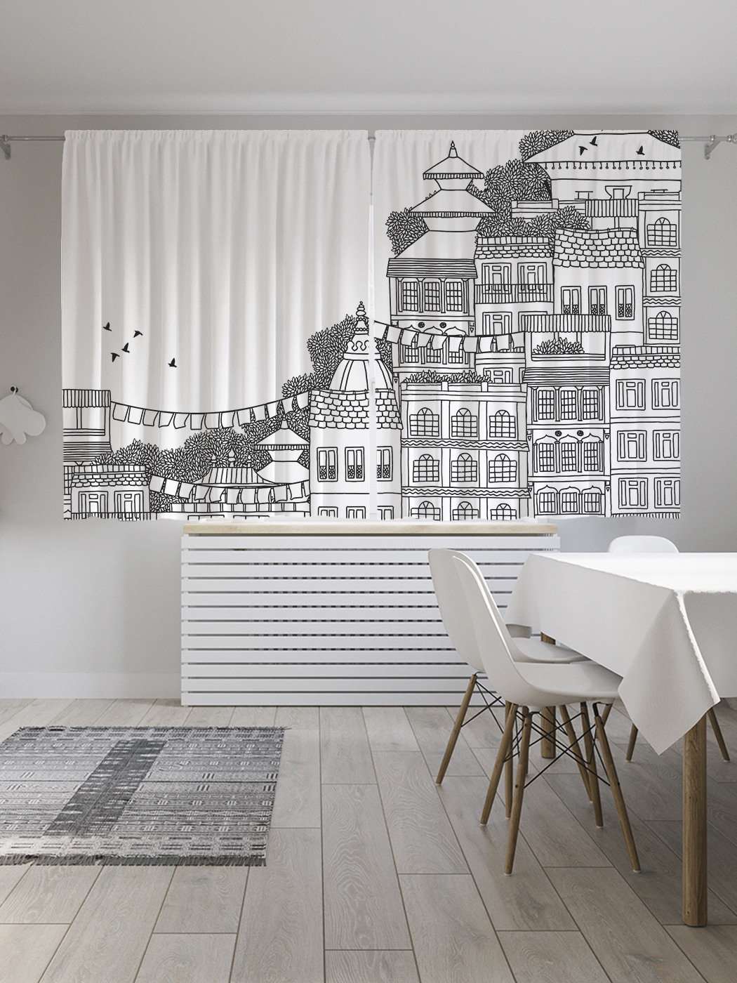 

Шторы JoyArty с фотопечатью "Архитектурные эскизы" из сатена, 290х180 см, Архитектурные эскизы