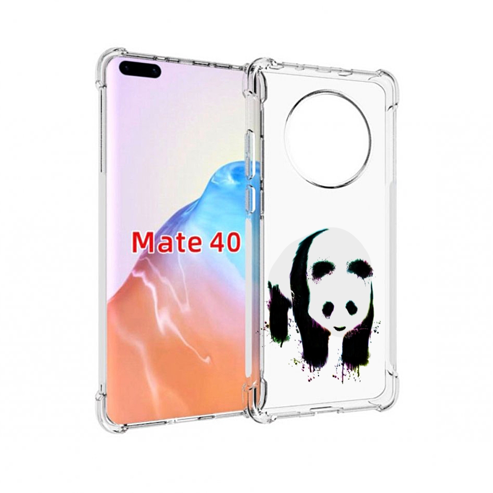 

Чехол MyPads Tocco для Huawei Mate 40 панда в акварели, Прозрачный, Tocco