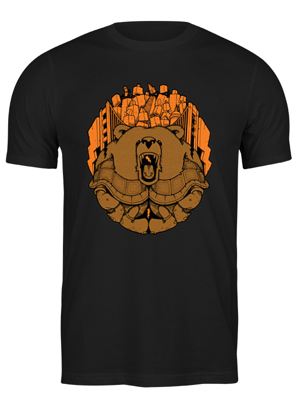 

Футболка унисекс Printio Bear city / медведь черная 2XL, Черный, Bear city / медведь