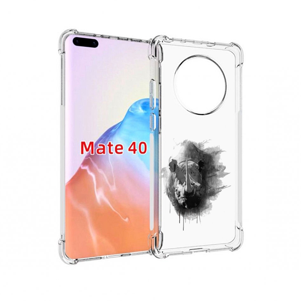 

Чехол MyPads Tocco для Huawei Mate 40 носорог, Прозрачный, Tocco