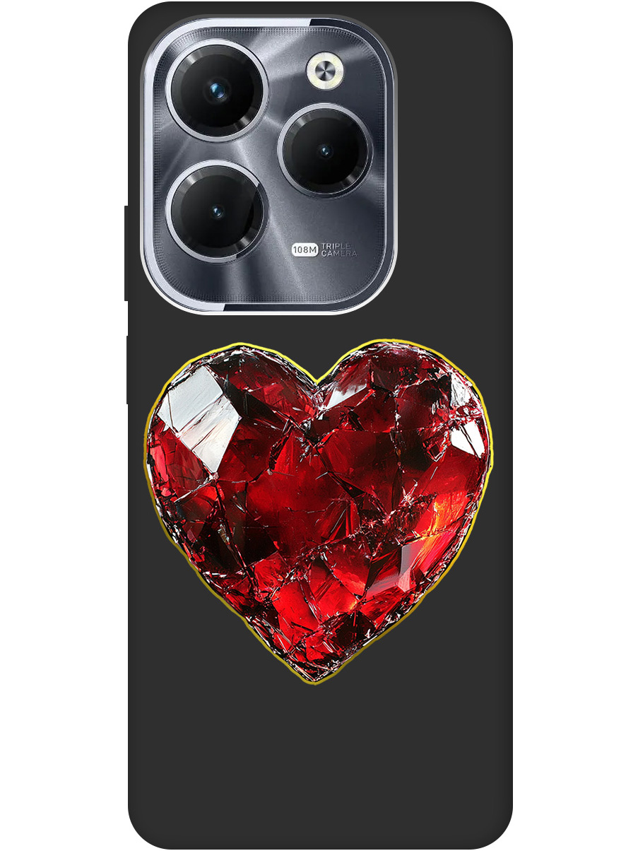 

Силиконовый чехол на Infinix Hot 40/Hot 40 Pro с принтом матовый черный 833405, Черный;золотистый;красный, 778679291
