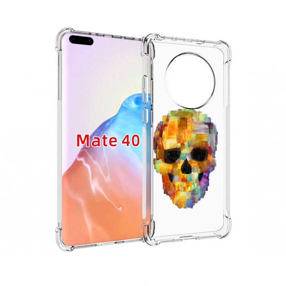 

Чехол MyPads Tocco для Huawei Mate 40 нарисованный череп, Прозрачный, Tocco