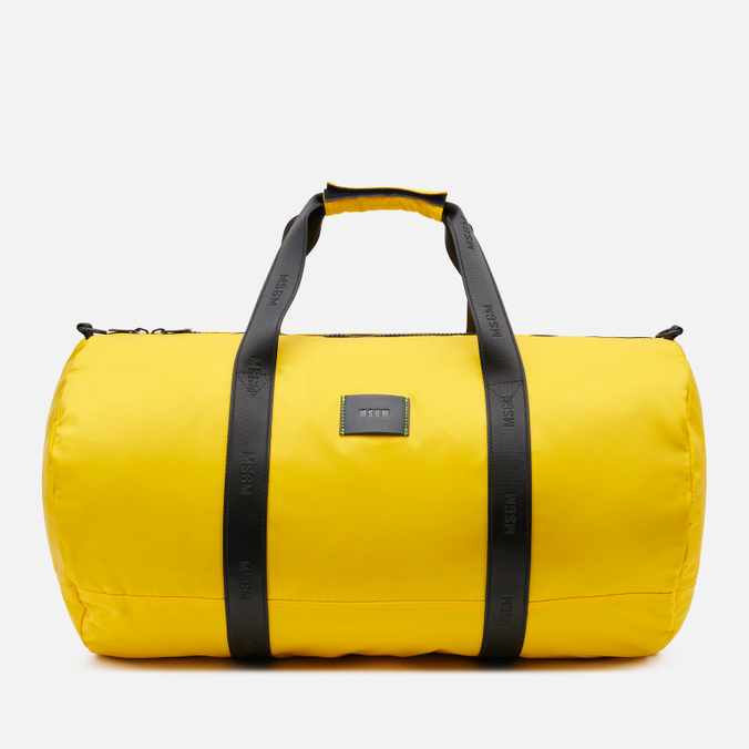 Дорожная сумка MSGM Signature Nylon Duffel жёлтый, Размер ONE SIZE