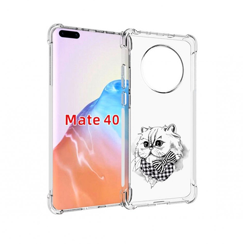 

Чехол MyPads Tocco для Huawei Mate 40 нарисованная красивая кошечка, Прозрачный, Tocco