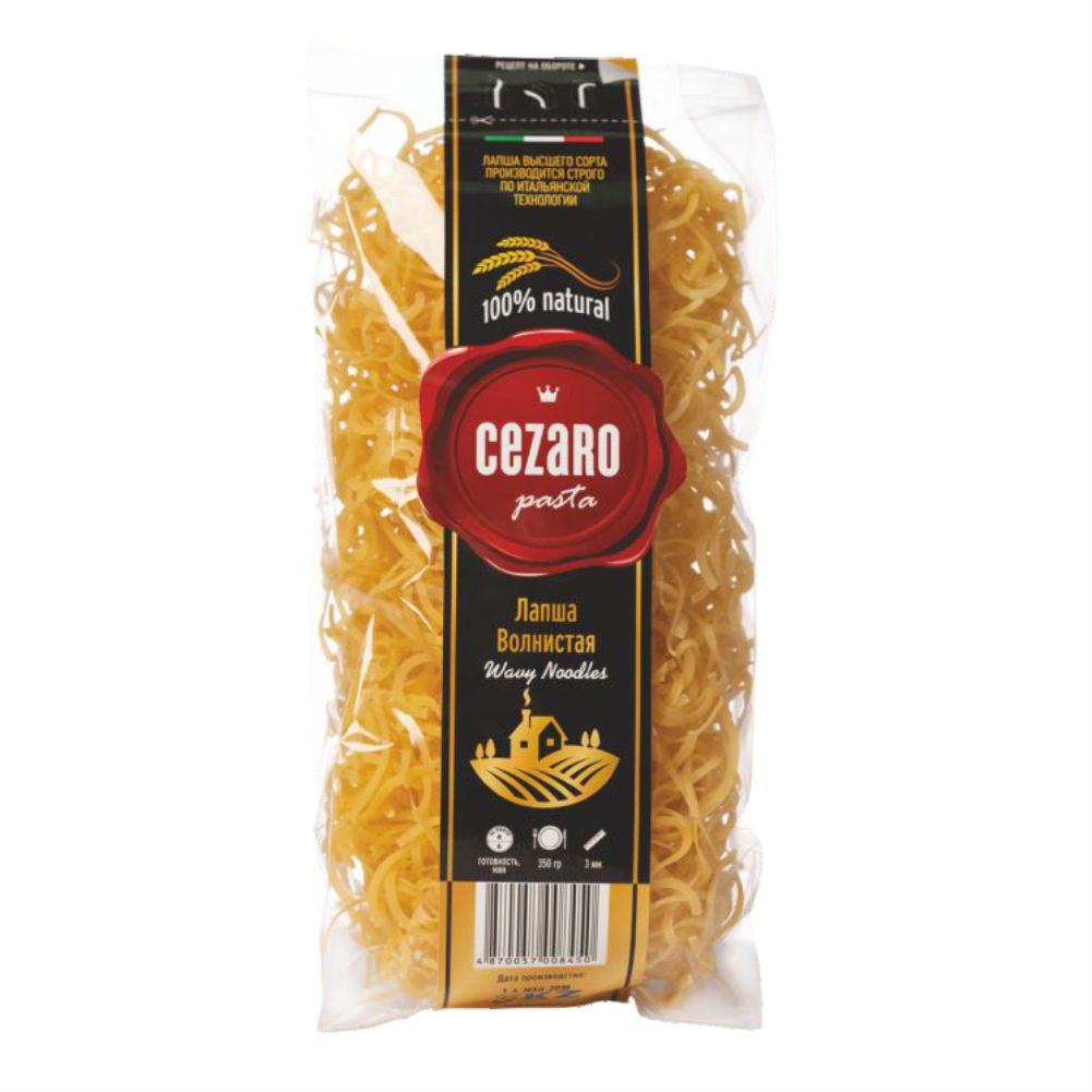 

Волнистая лапша CEZARO, 350 г