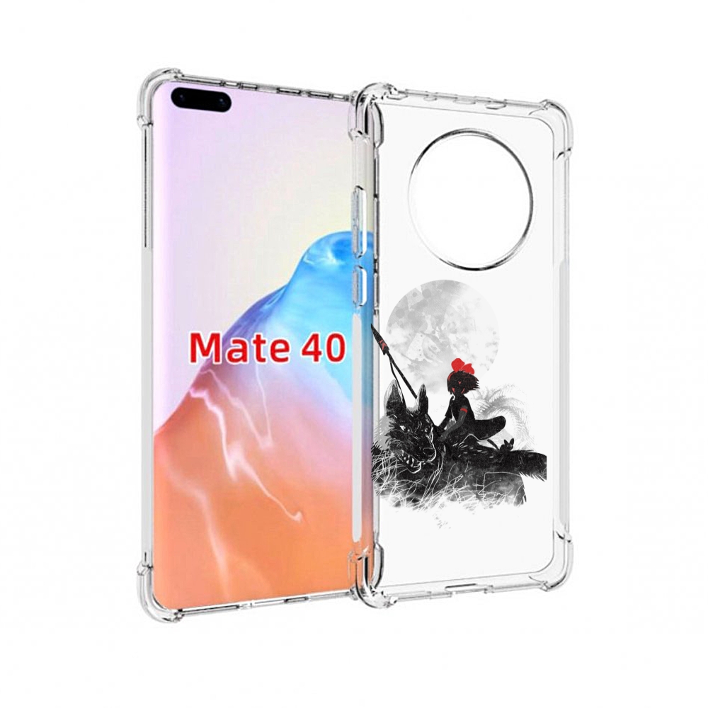 

Чехол MyPads Tocco для Huawei Mate 40 мононоке, Прозрачный, Tocco