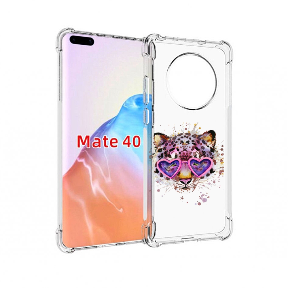 

Чехол MyPads Tocco для Huawei Mate 40 модный леопард, Прозрачный, Tocco