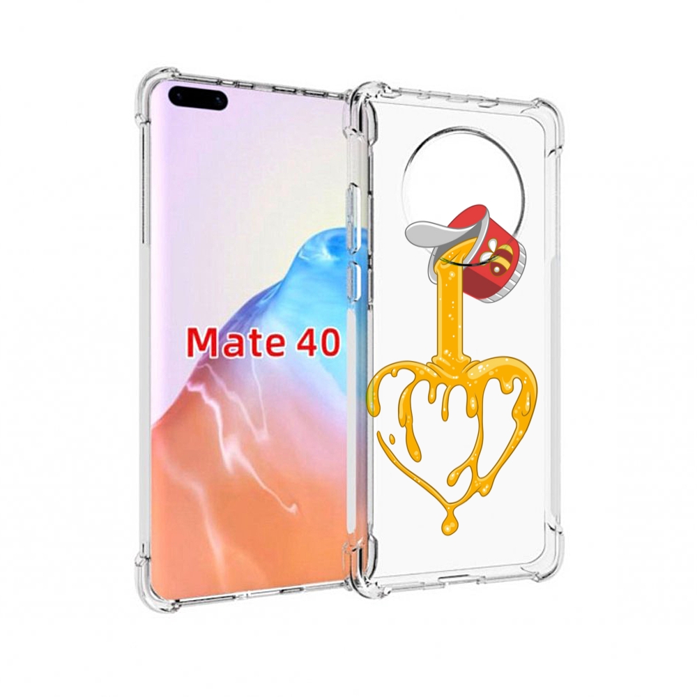 

Чехол MyPads Tocco для Huawei Mate 40 медовое сердце, Прозрачный, Tocco