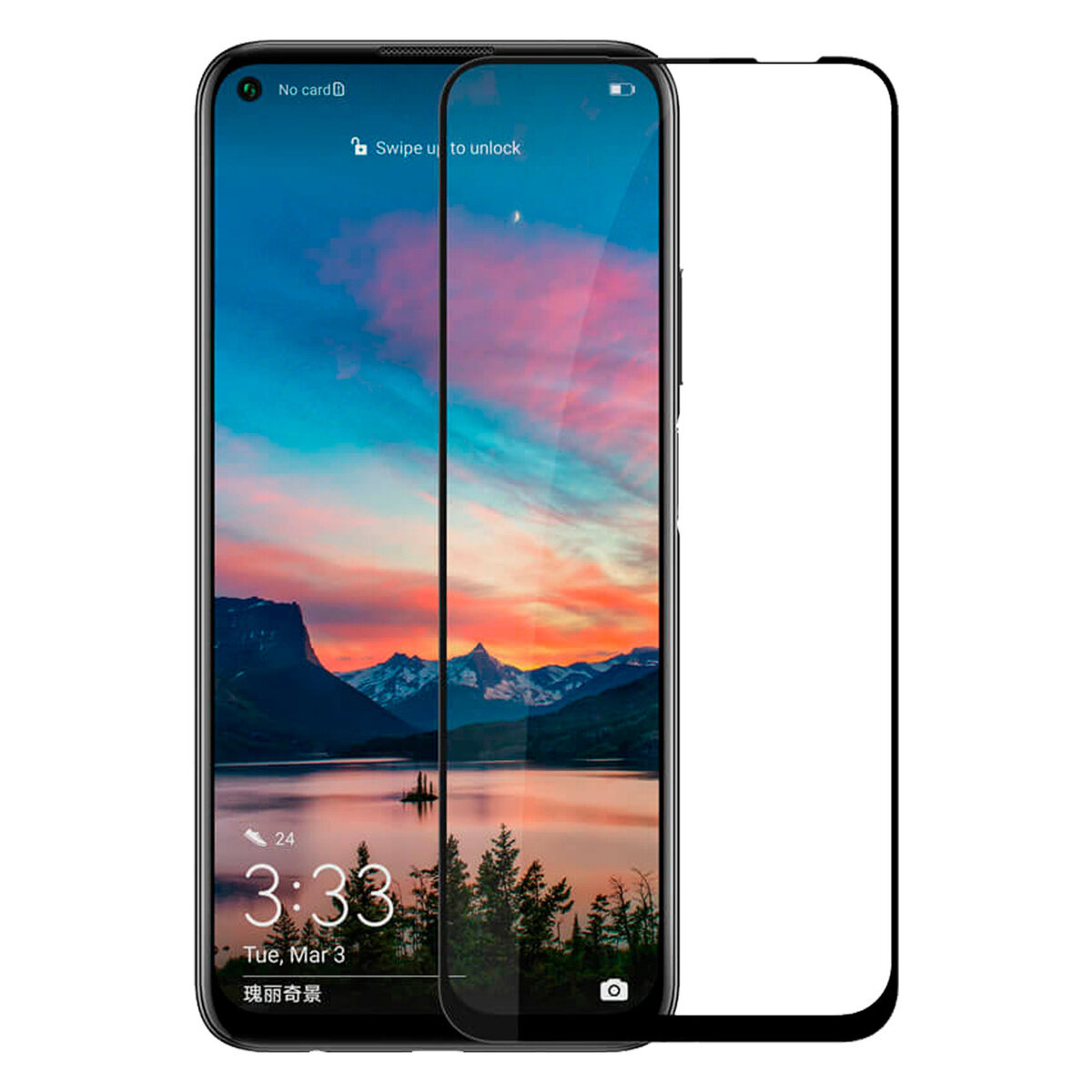 

Защитное стекло для Huawei P40 LiTE (2020) / для хонор / 9D на весь экран