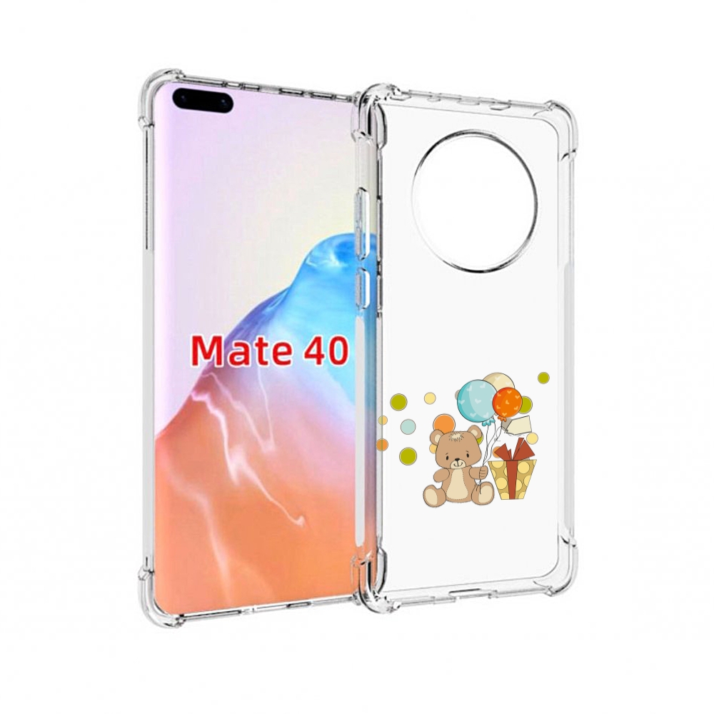 

Чехол MyPads Tocco для Huawei Mate 40 медвеженок с подарком, Прозрачный, Tocco