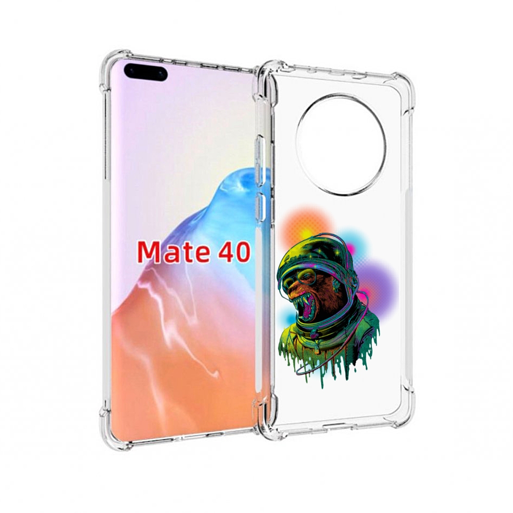 

Чехол MyPads Tocco для Huawei Mate 40 медведь космонавт, Прозрачный, Tocco