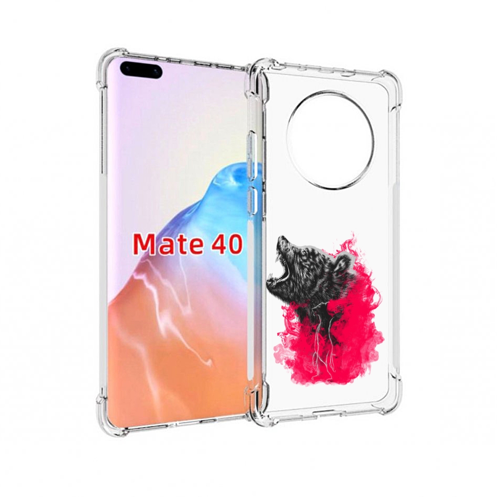 

Чехол MyPads Tocco для Huawei Mate 40 медведь в дымке, Прозрачный, Tocco
