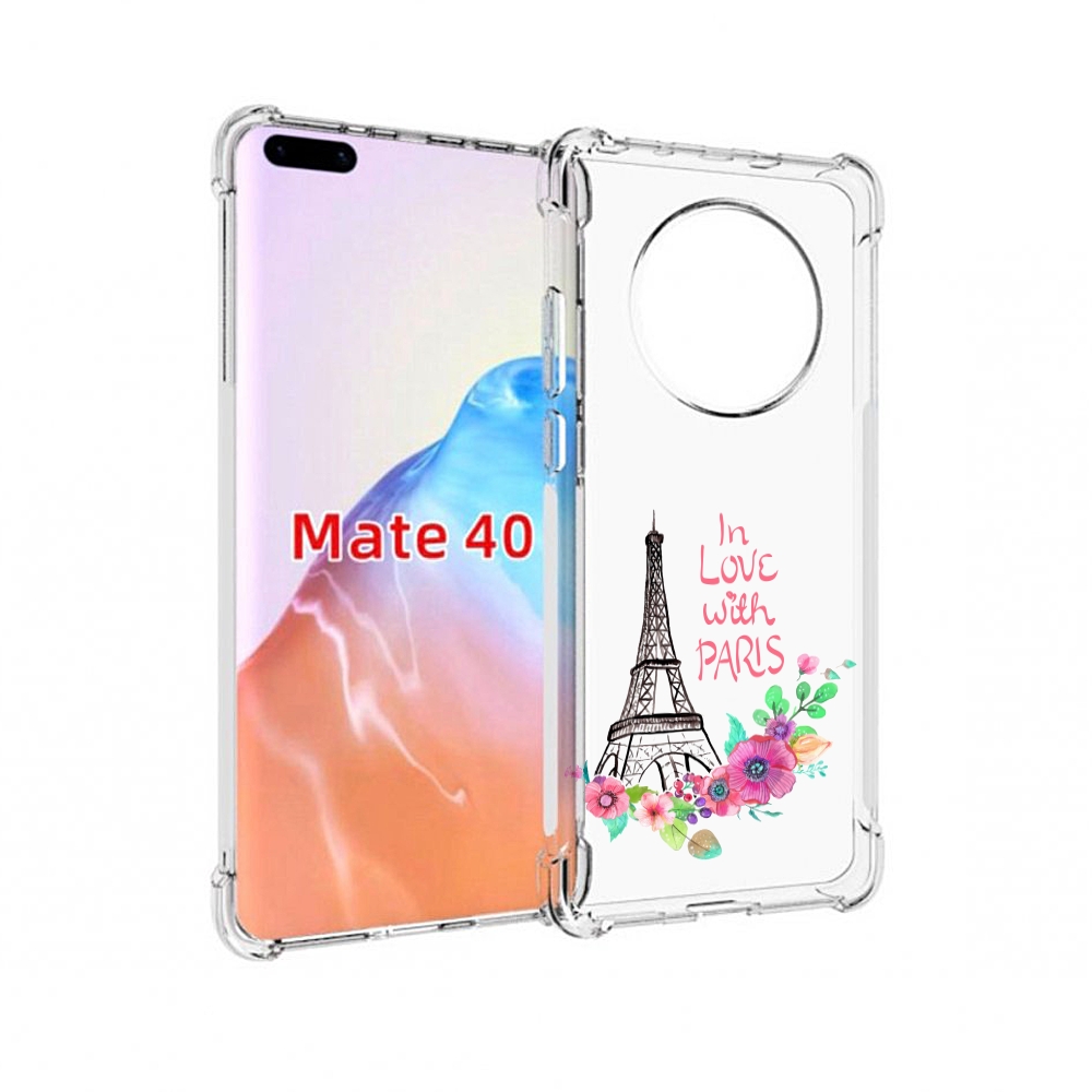 

Чехол MyPads Tocco для Huawei Mate 40 любимый париж, Прозрачный, Tocco