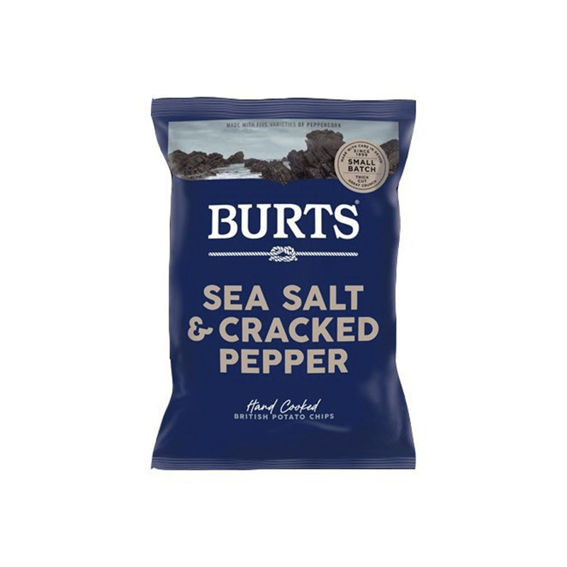 

Чипсы Burts Sea salt & crushed peppercorns (морская соль и перец) 150 г