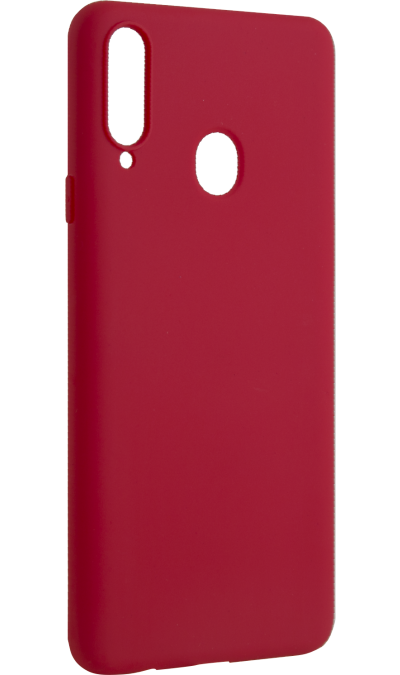 

Чехол-крышка New Level для Samsung Galaxy A20s, силикон, красный, для Samsung Galaxy A20s