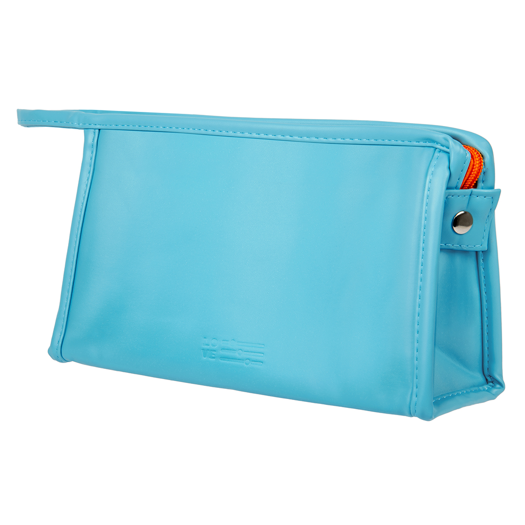 фото Косметичка д240 ш70 в160, бирюзовый, оранжевый handy home