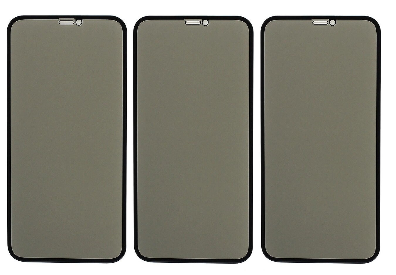 

Защитное стекло QVATRA АНТИШПИОН для Apple iPhone XR и iPhone 11/Комплект 3 шт