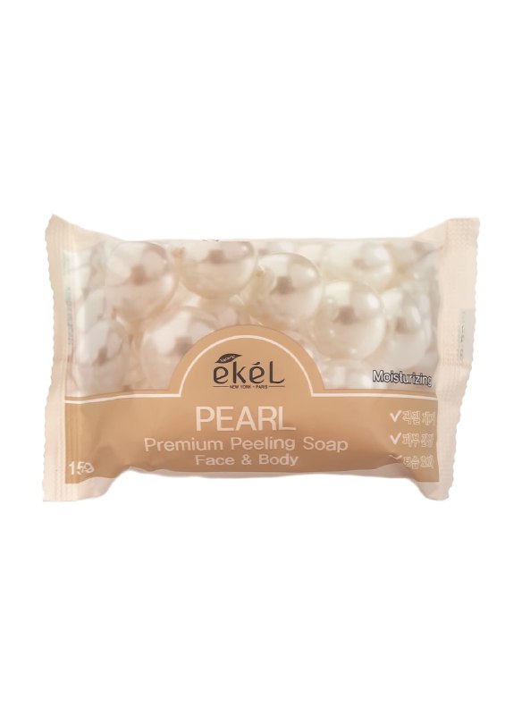 Мыло-скраб для лица и тела Ekel ЖЕМЧУГ Premium Peeling Soap Pearl, 150 г