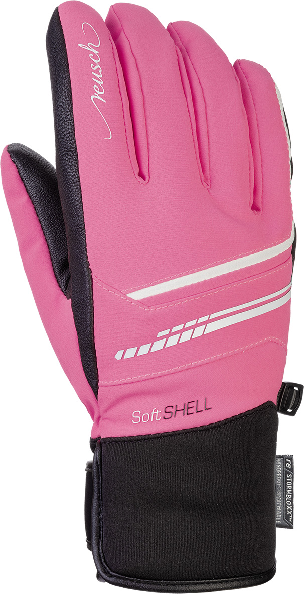 фото Перчатки горнолыжные reusch 2020-21 tomke stormbloxx™ knockout pink/white (inch (дюйм):7)