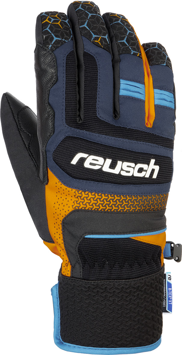 фото Перчатки reusch stuart r-tex xt dress blue/orange popsicle inch 9,5