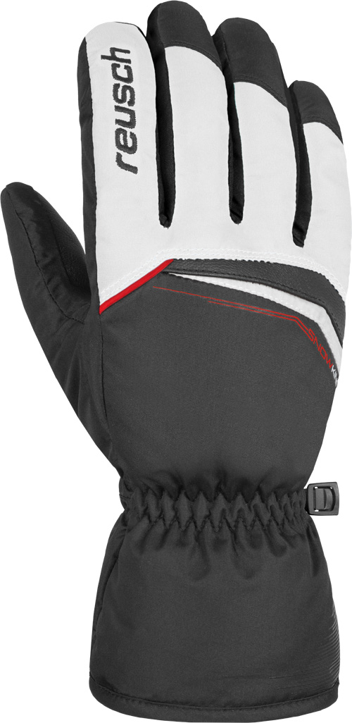 фото Перчатки горнолыжные reusch 2020-21 snow king white/fire red/black (inch (дюйм):9,5)