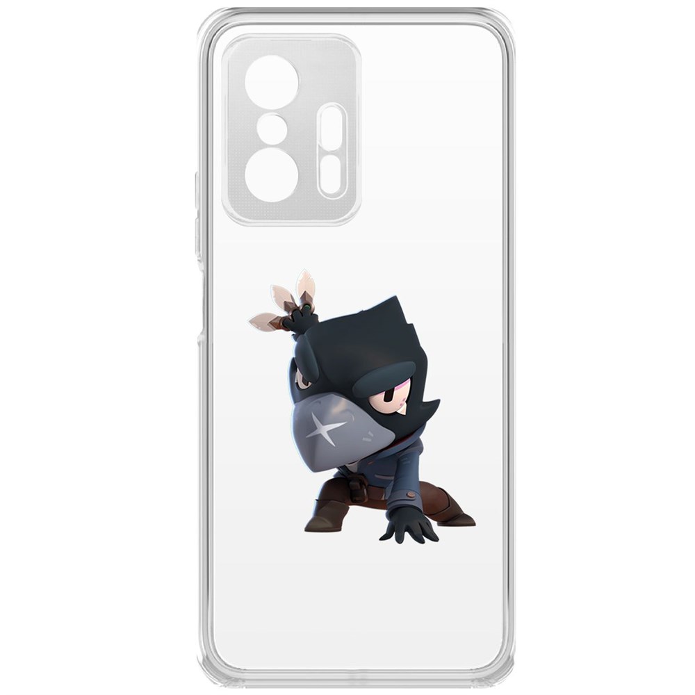 

Чехол-накладка Brawl Stars-Ворон для Xiaomi 11T, Прозрачный