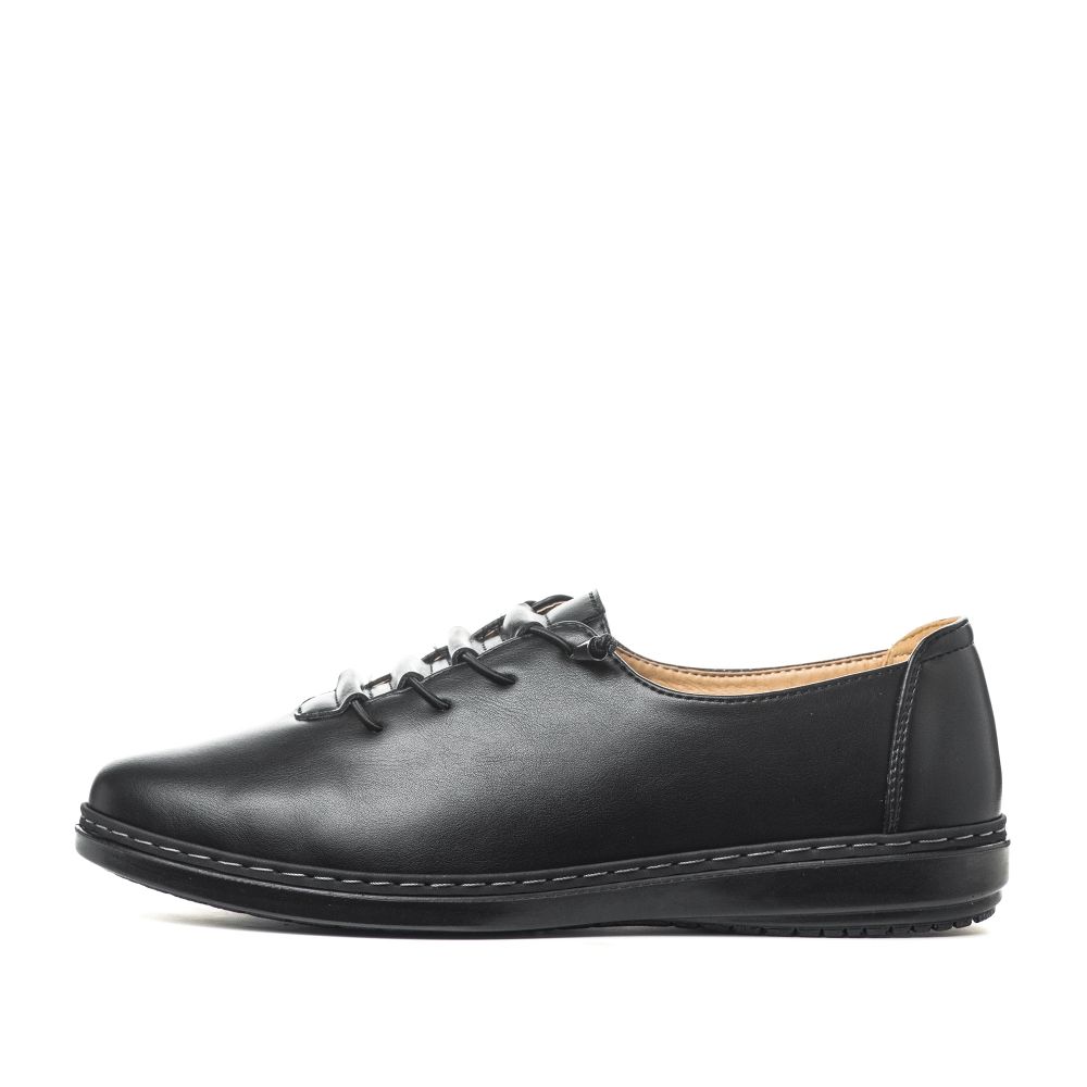 

Полуботинки женские INSTREET 245-22WK-012SS черные 38 RU, Черный, 245-22WK-012SS