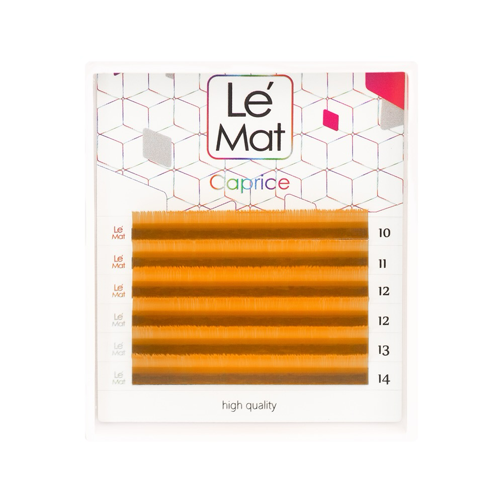 

Ресницы Orange Le Maitre Caprice 6 линий D 007 Mix 7-12 mm, Оранжевый