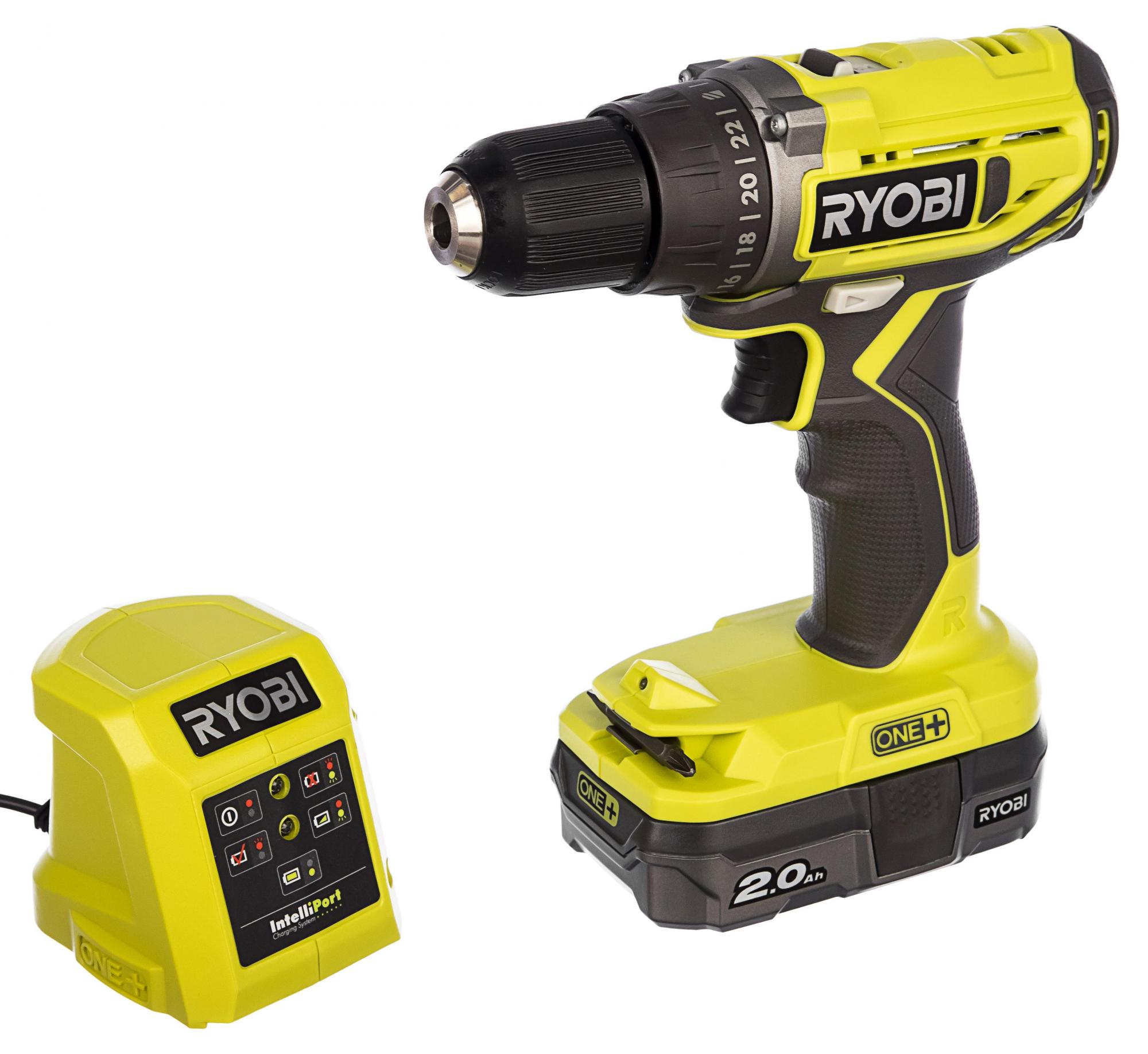 фото Дрель-шуруповерт ryobi one+ r18dd2-120g