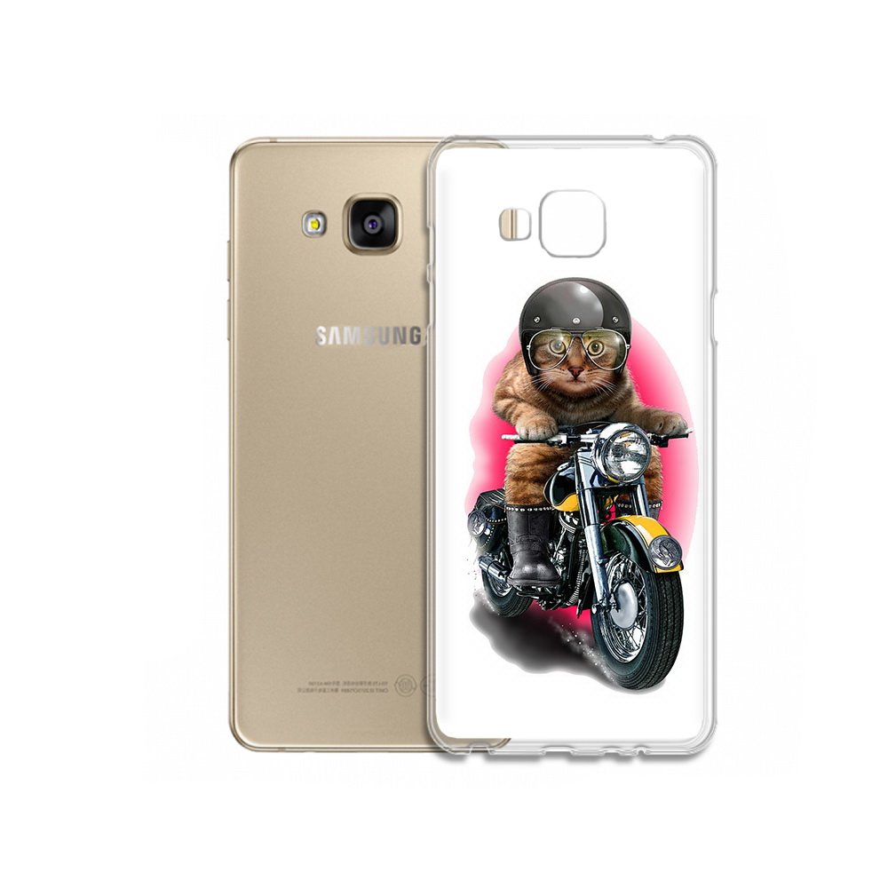 

Чехол MyPads Tocco для Samsung Galaxy J5 Prime мото-кот (PT66772.570.485), Прозрачный, Tocco
