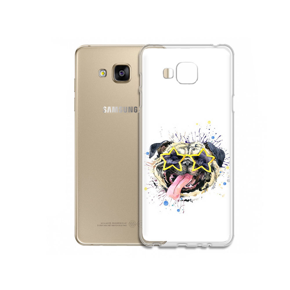 

Чехол MyPads Tocco для Samsung Galaxy J5 Prime мопс боксер (PT66772.570.482), Прозрачный, Tocco
