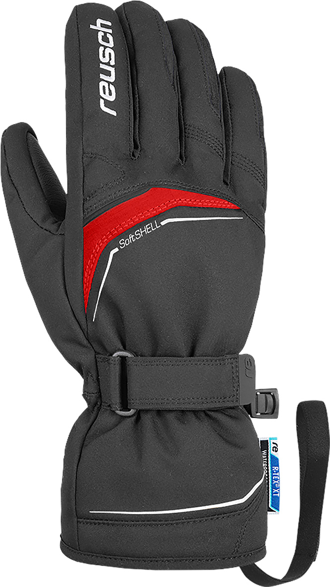 фото Перчатки reusch primus r-tex xt, 2021, black/fire red, 8