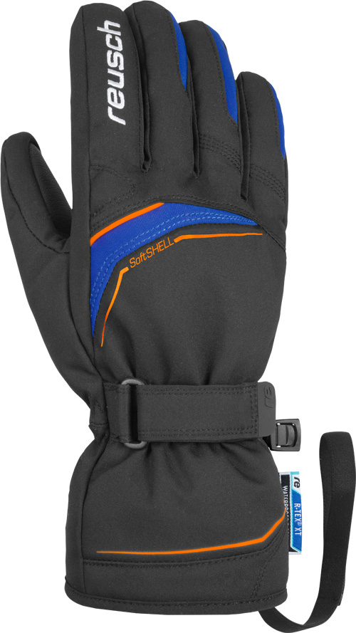 фото Перчатки горнолыжные reusch 2020-21 primus r-tex® xt black/dazzling blue (inch (дюйм):9,5)