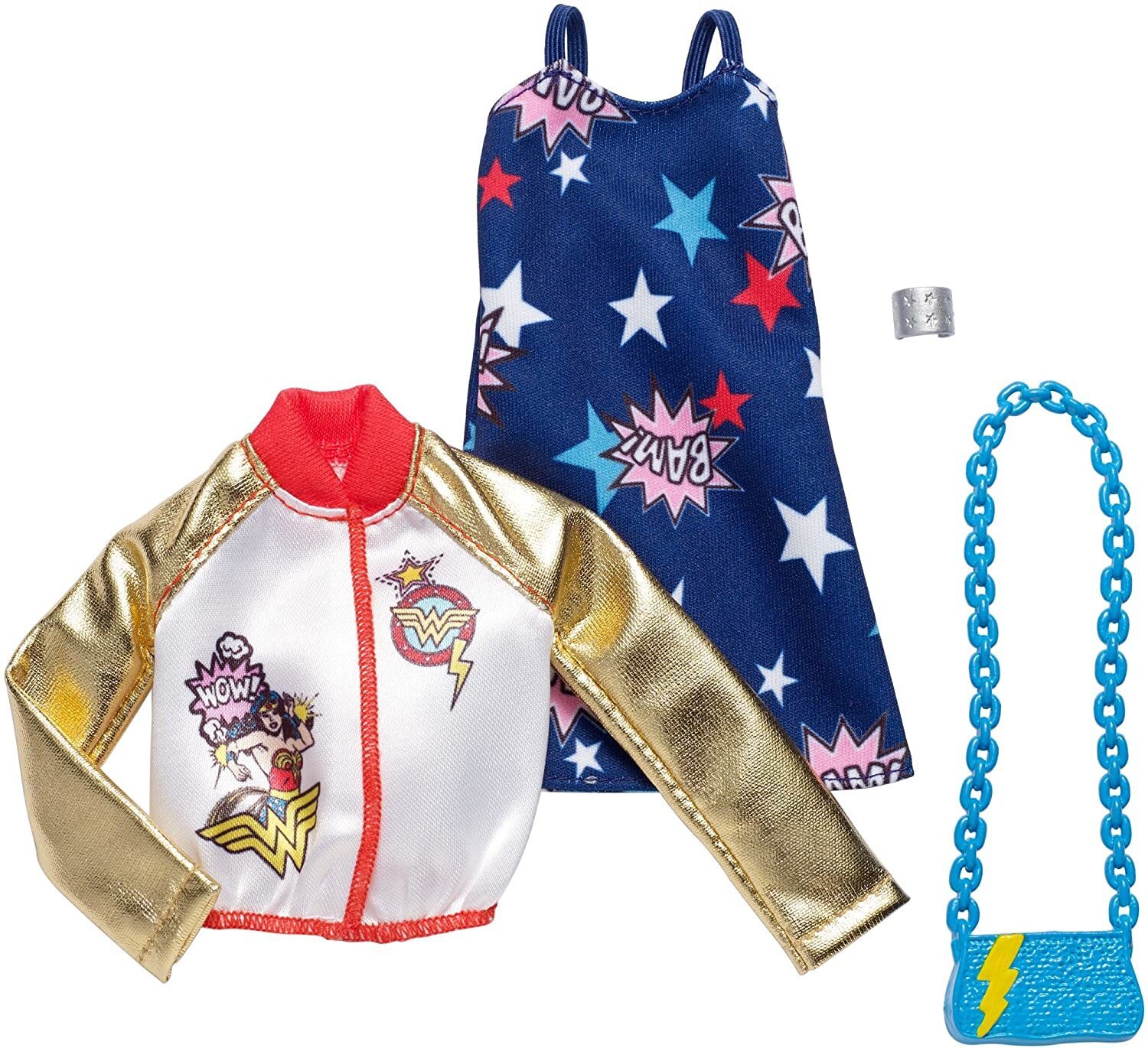 

Одежда для куклы Barbie Wonder Woman FKR77, FKR77
