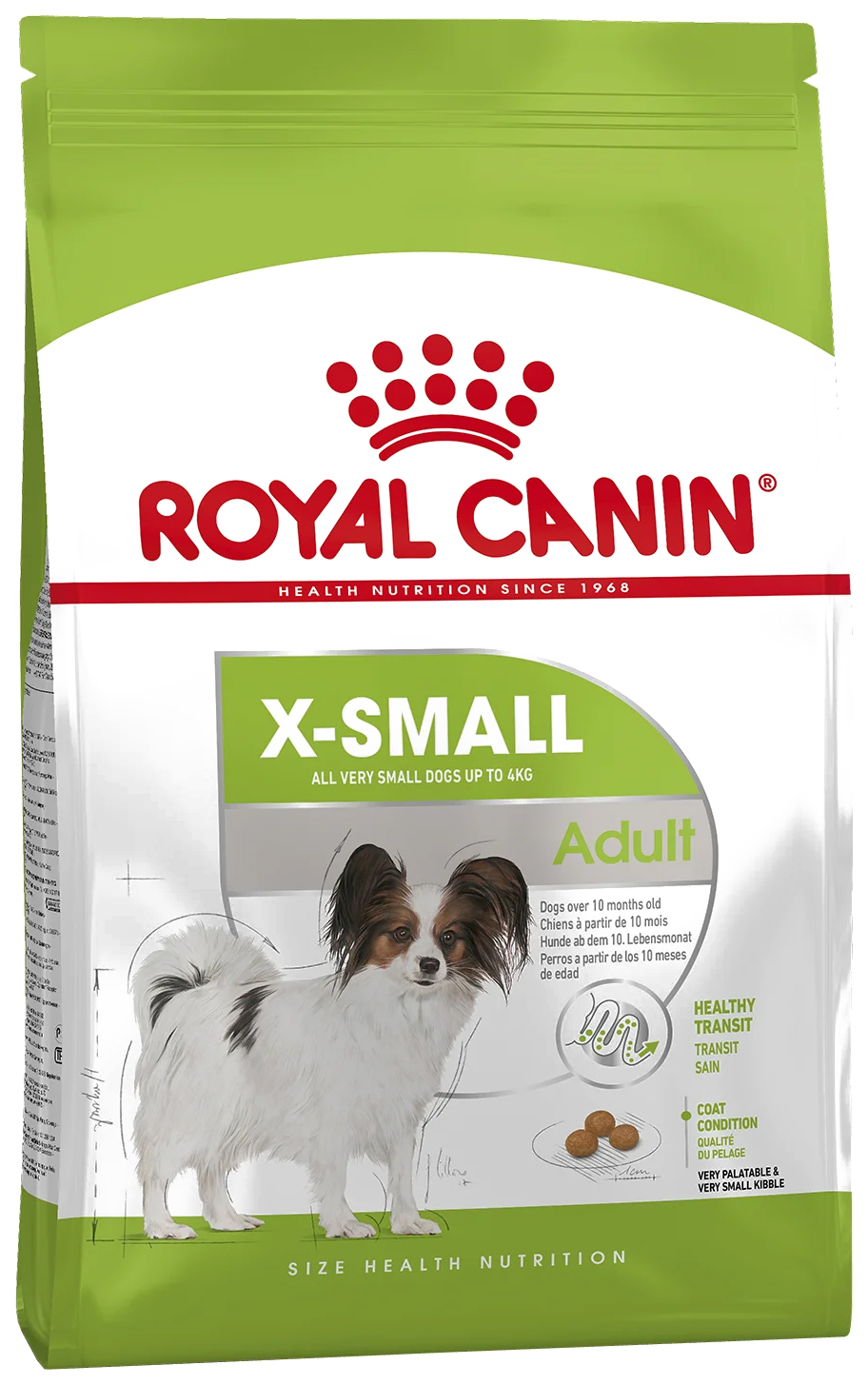 фото Сухой корм для собак royal canin x-small adult злаки и рис 500 г