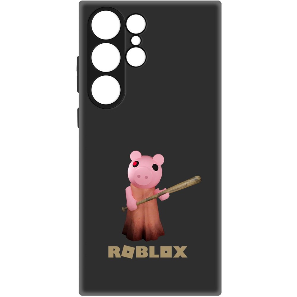 

Чехол-накладка Софт Roblox-Пигги для Samsung Galaxy S23 Ultra, Черный