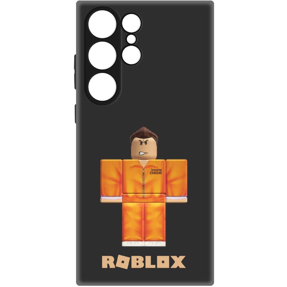 

Чехол-накладка Софт Roblox-Заключенный для Samsung Galaxy S23 Ultra, Черный