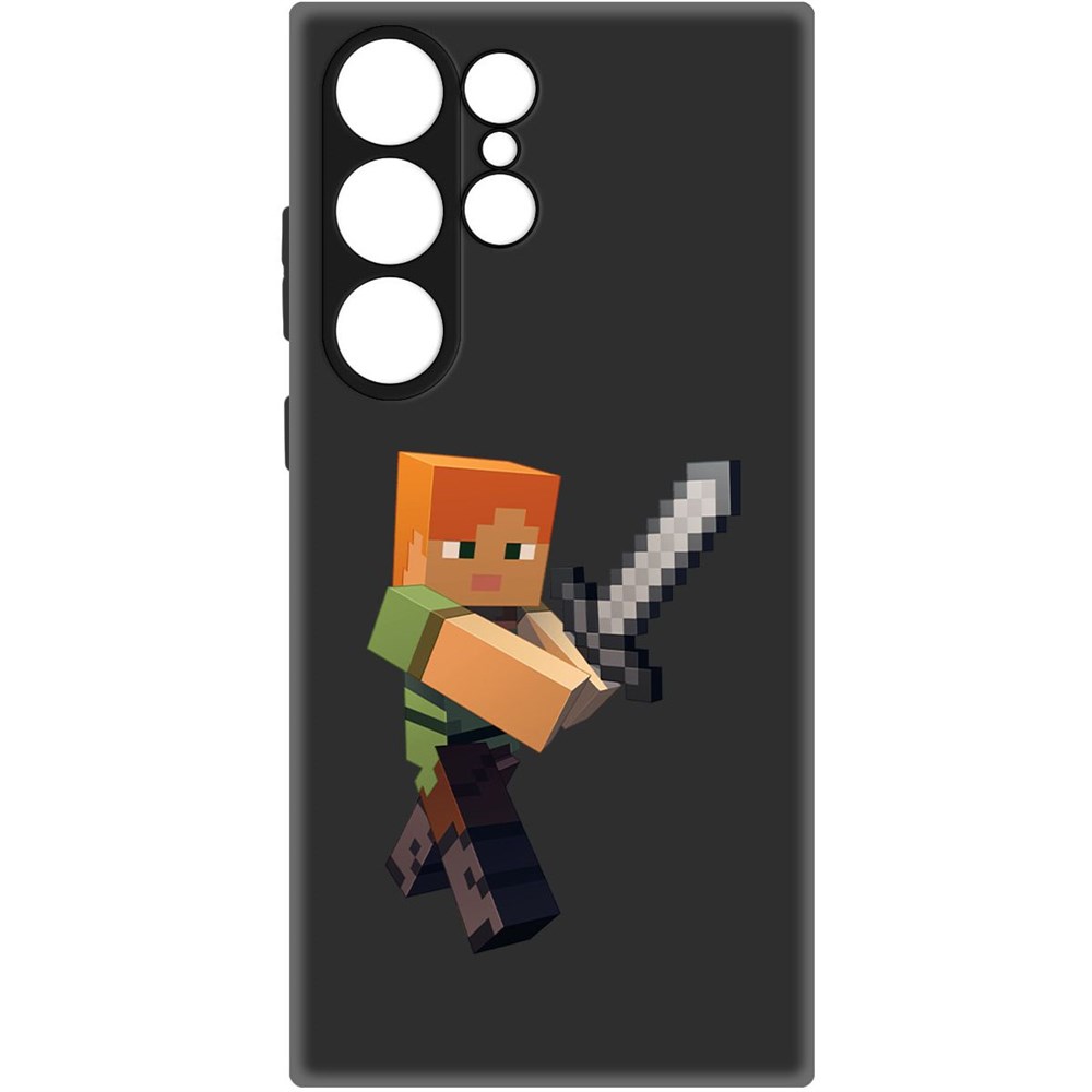

Чехол-накладка Софт Minecraft-Алекс для Samsung Galaxy S23 Ultra, Черный