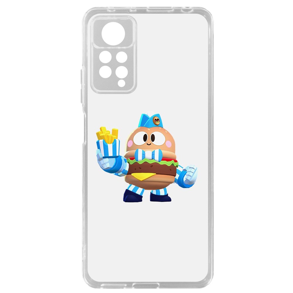 

Чехол-накладка Brawl Stars-Бургер Лу для Xiaomi Redmi Note 11 Pro