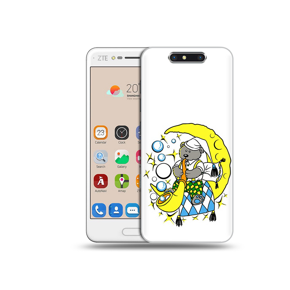 

Чехол MyPads Tocco для ZTE Blade V8 Сырная луна (PT100217.451.167), Прозрачный, Tocco