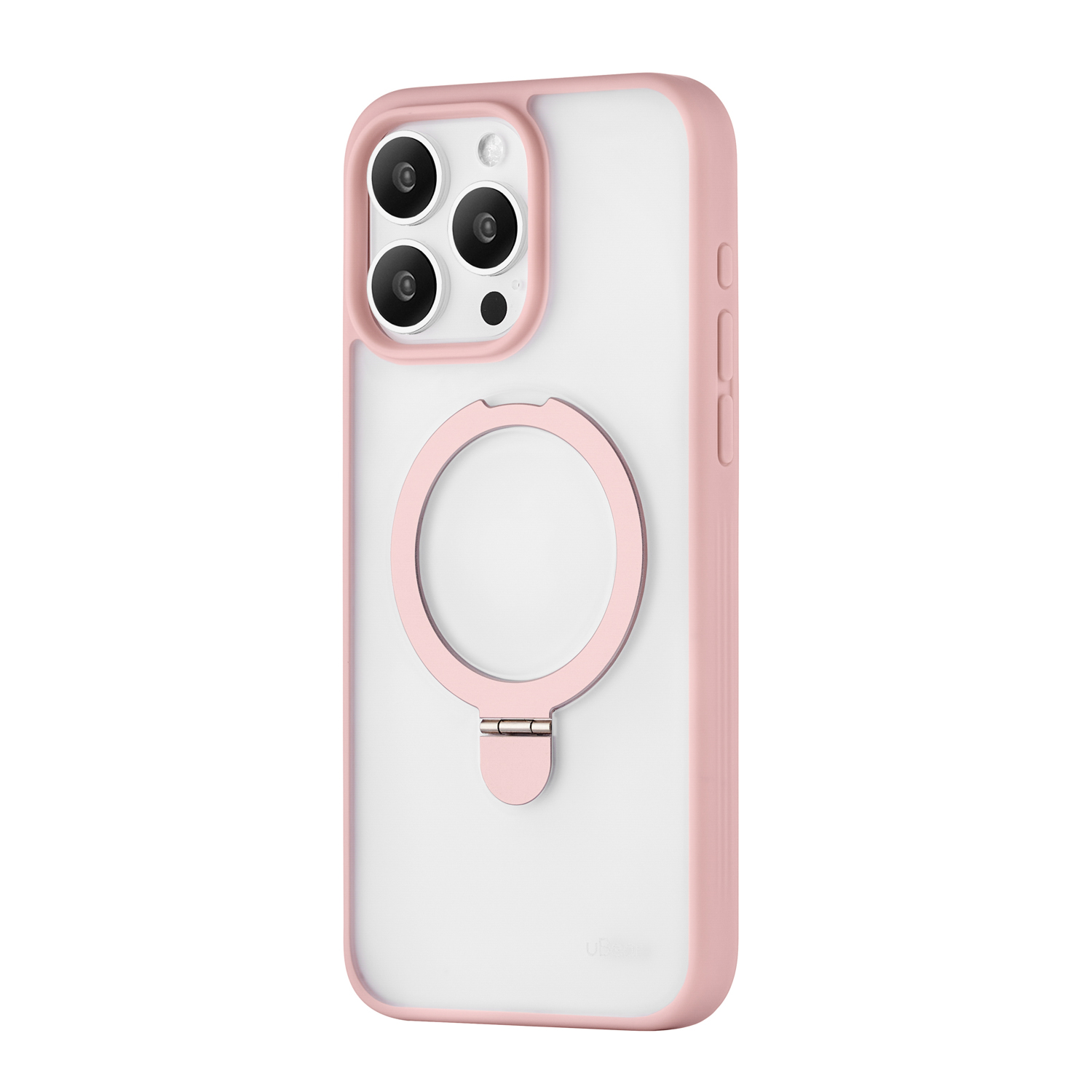 

Чехол для iPhone 15 Pro Max uBear Clip Mag Case, MagSafe совместимый, усиленный, силк-тач, Розовый