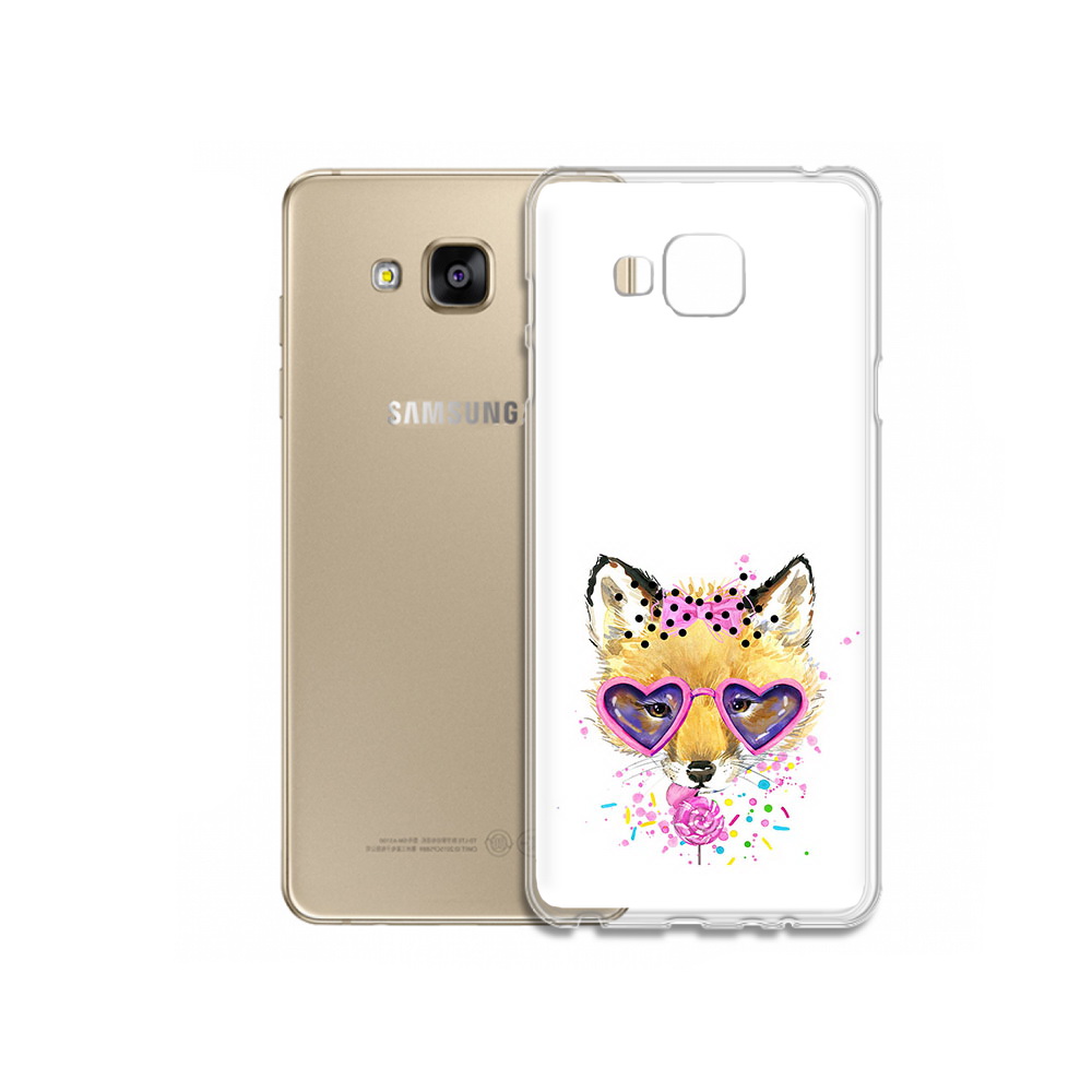 

Чехол MyPads Tocco для Samsung Galaxy J5 Prime лисенок с бантиком (PT66772.570.441), Прозрачный, Tocco