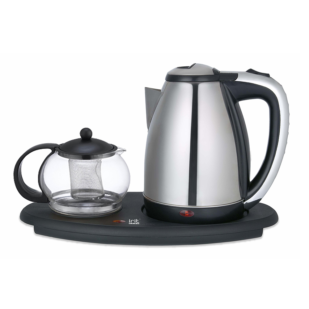 Чайник электрический Irit IR-1502 1.8 л черный чайник электрический irit ir 1347 1 8 л серебристый оранжевый